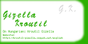 gizella kroutil business card